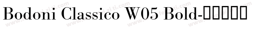 Bodoni Classico W05 Bold字体转换